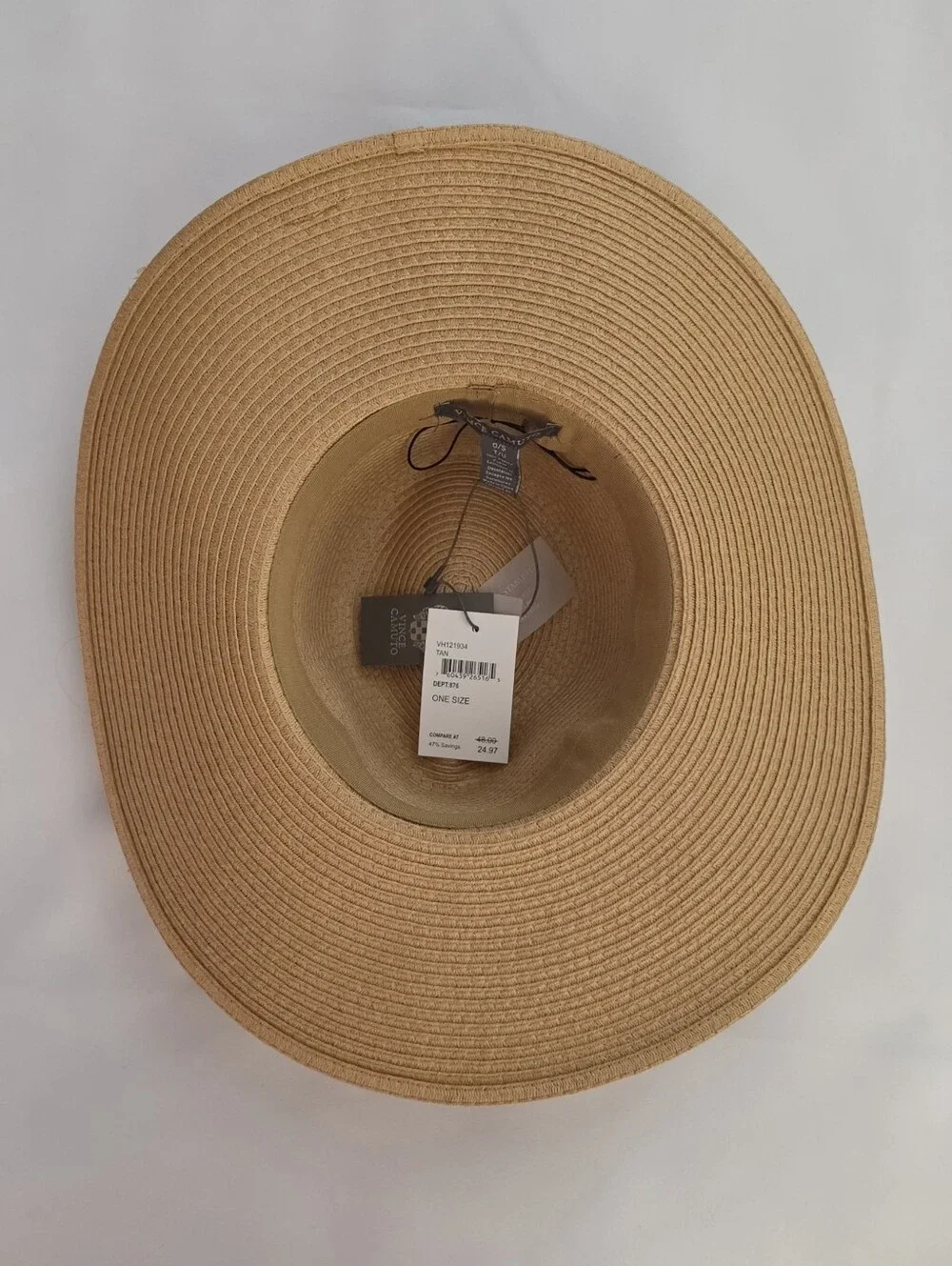Vince Camuto Grosgrain Straw Panama Hat